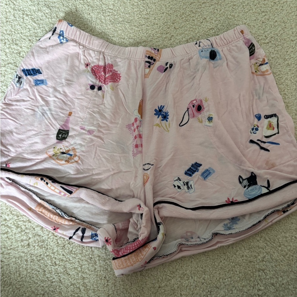 Kate Spade Women's Pink Printed Sleep Shorts